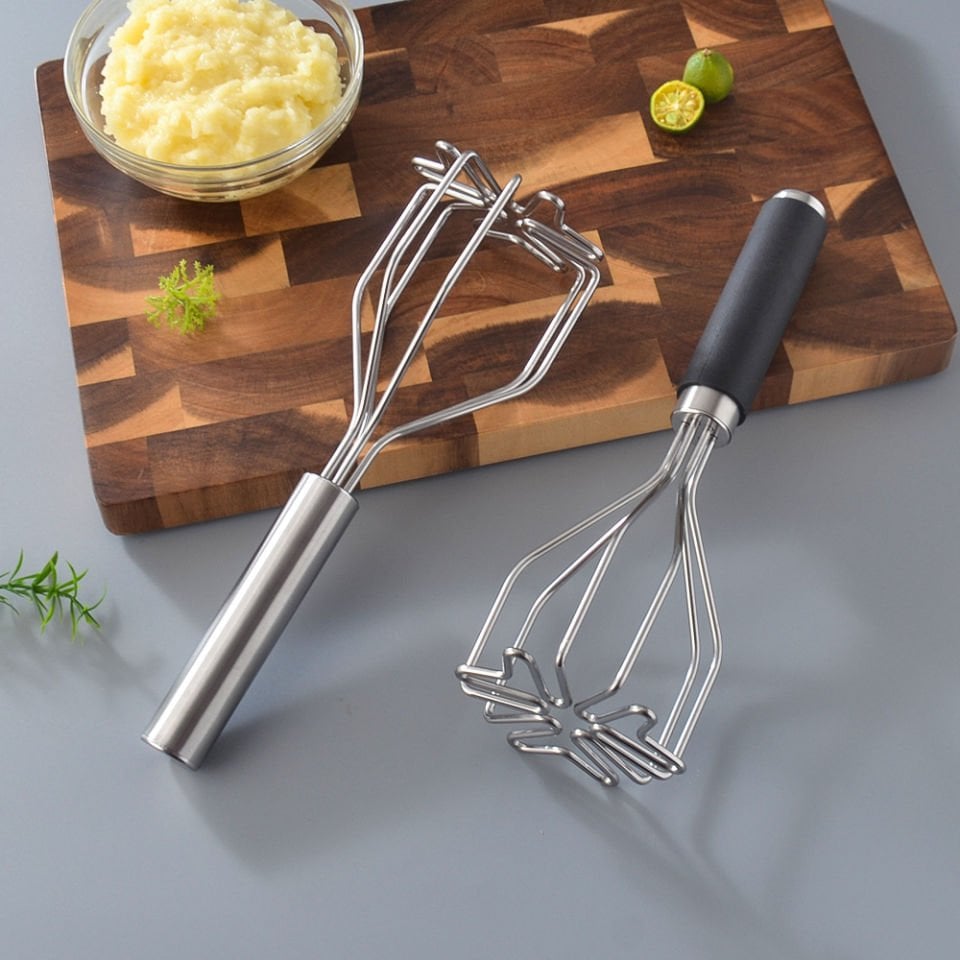 Paslanmaz Çelik Ergonomik Patates Ezici - Püre Yapıcı