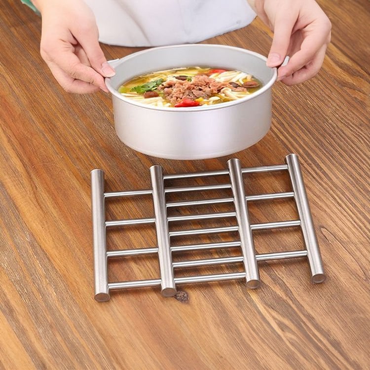 Olla Isıya Dayanıklı Kaymaz Paslanmaz Çelik Tencere Altlığı Masa Koruyucu Nihale