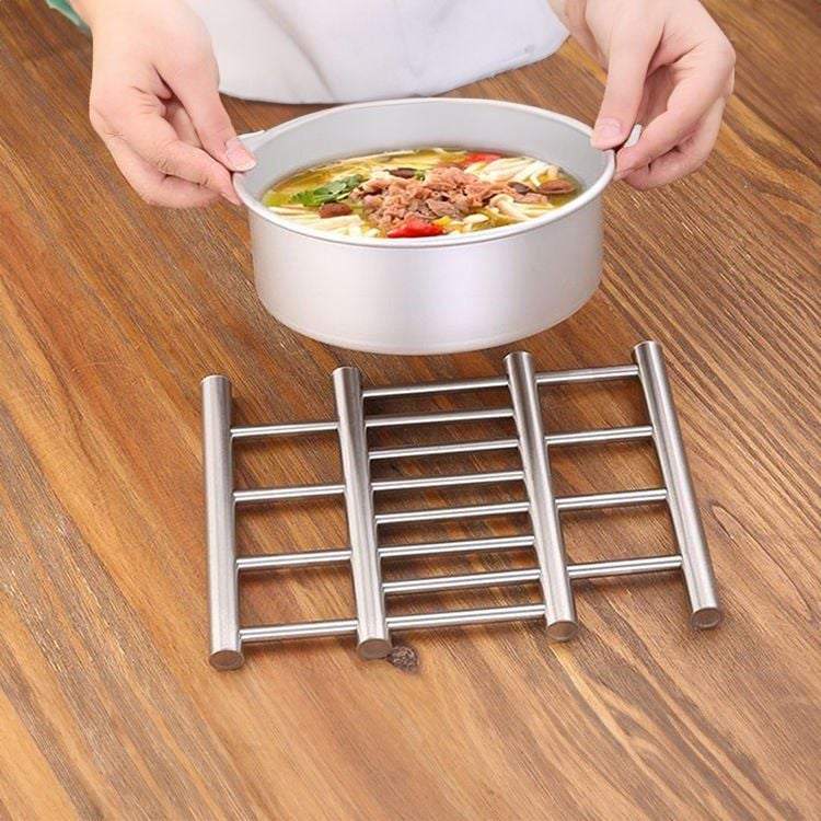 Paslanmaz Çelik Tencere Altlığı - Isıya Dayanıklı Metal Nihale