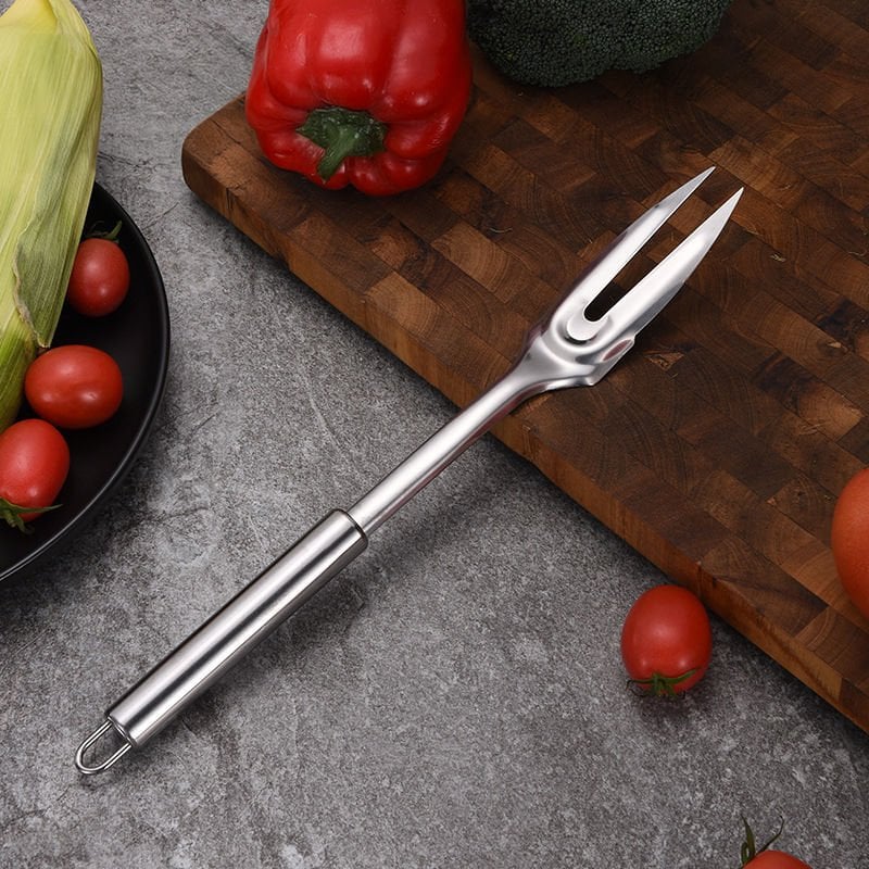 6 Parça Paslanmaz Çelik Mutfak Gereç Seti Askılı - Kepçe, Kevgir, Spatula