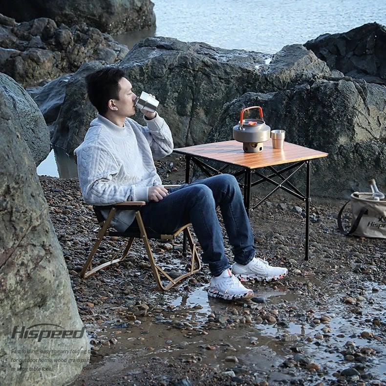 Outloft Alüminyum Gövdeli Taşınabilir Piknik Bahçe Kamp Masası 70 cm