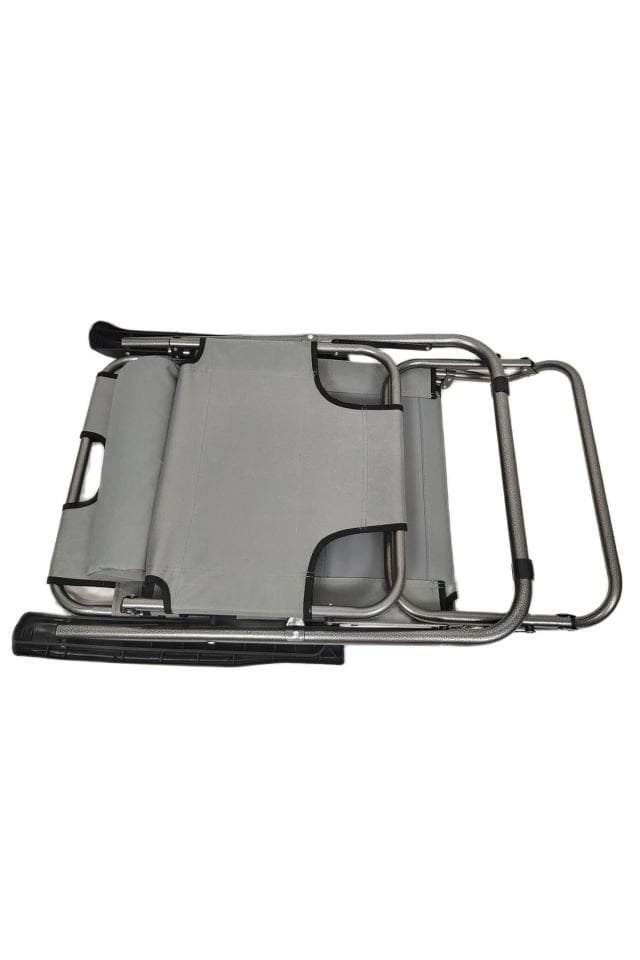 Outloft Katlanabilir Ergonomik Şezlong Tipi Rahat Bahçe Koltuğu Deniz Havuz Plaj Yatağı Mavi