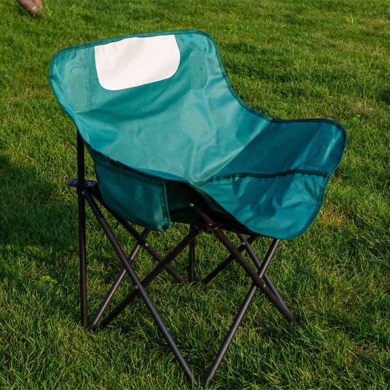 Katlanabilir Kamp Sandalyesi - Geniş Oturumlu Konforlu Taşınabilir Koltuk Yeşil