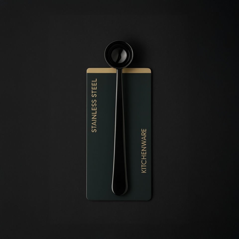 Paslanmaz Çelik  Çok Amaçlı Ölçekli Kahve Ölçü Kaşığı ve Paket Klipsi