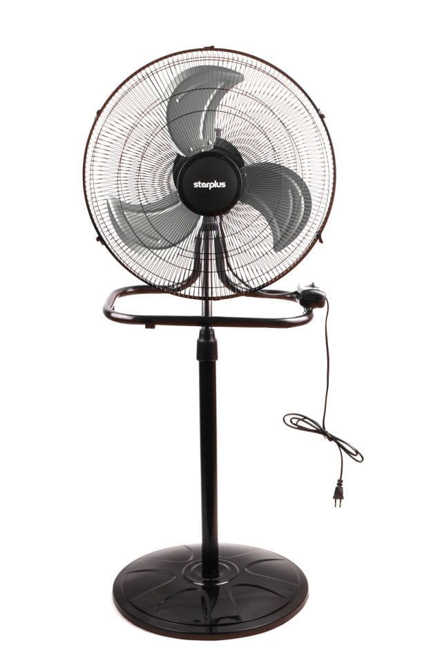 75W Metal Gövdeli Ayaklı Vantilatör – 3 Kademeli Sessiz Salınımlı Sanayi Tipi Fan