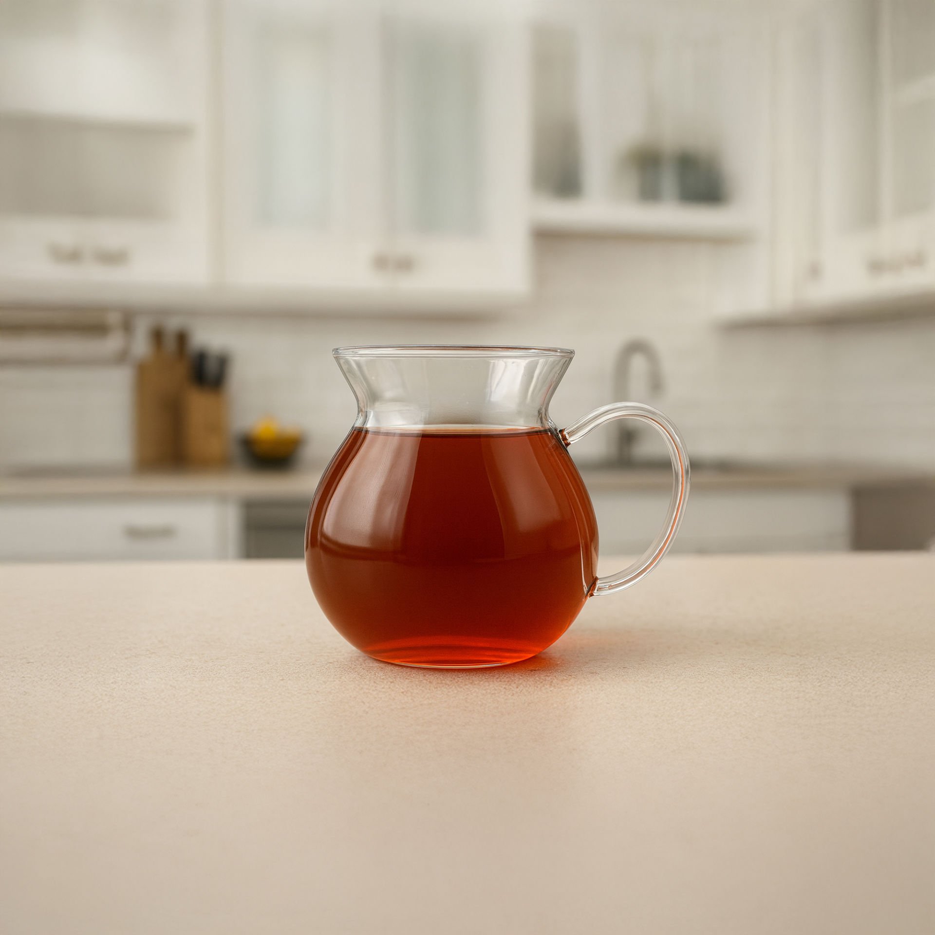 Keyf-i Ala 6'lı Isıya Dayanıklı Borosilikat Cam Kulplu Çay Bardağı 200 ml