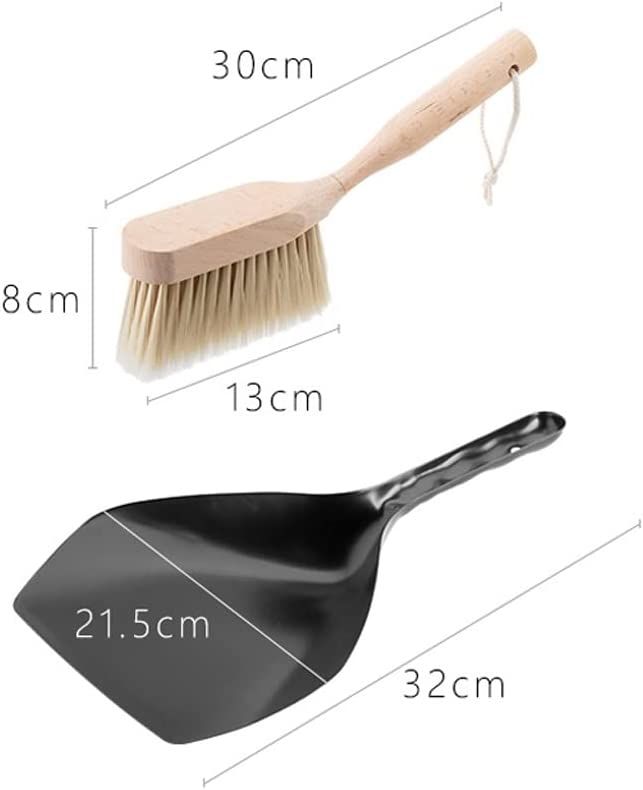 Ahşap Saplı Plastik Faraş ve Temizlik Fırçası Seti – Ergonomik ve Dayanıklı Tasarım