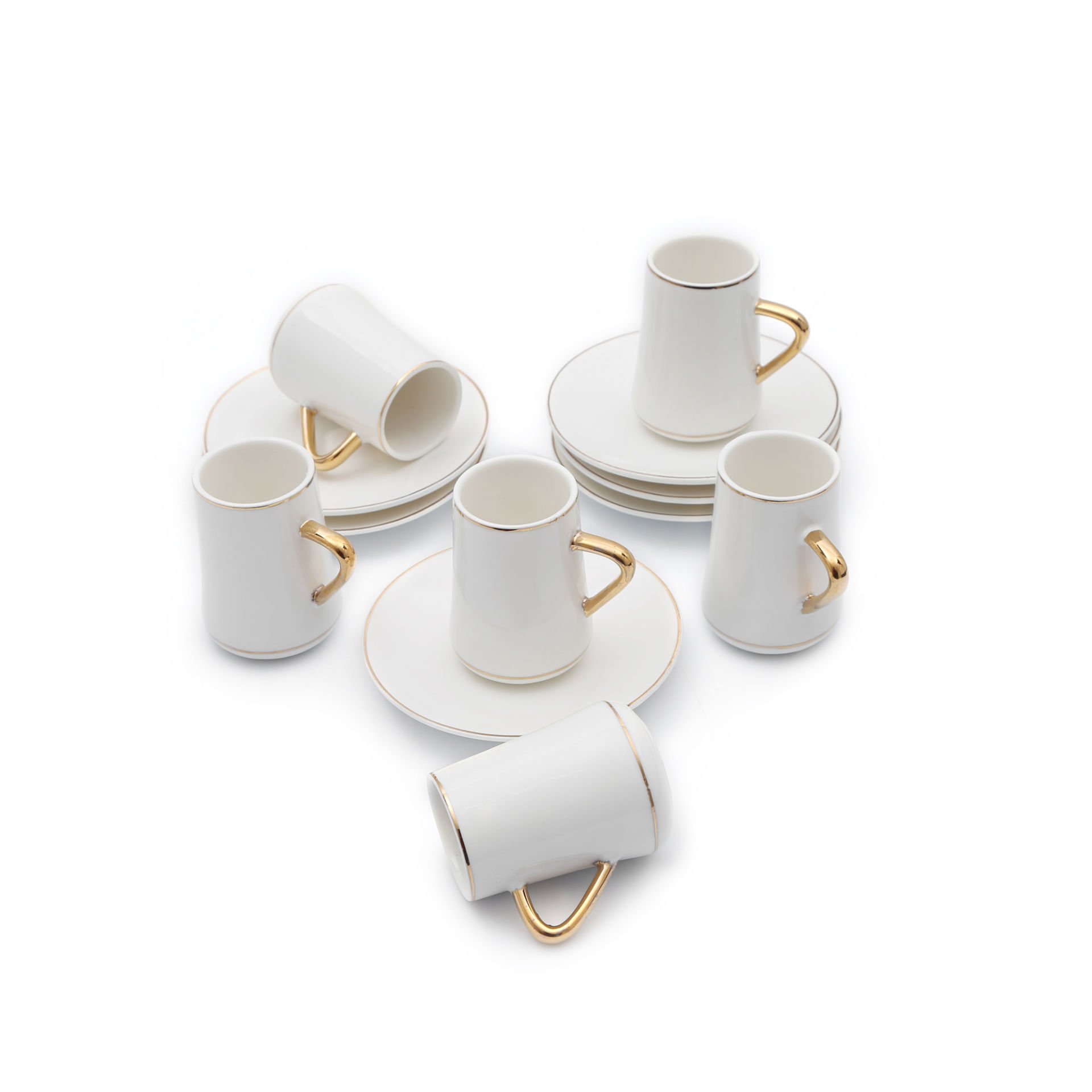 Kahve Seti 12 Parça Beyaz