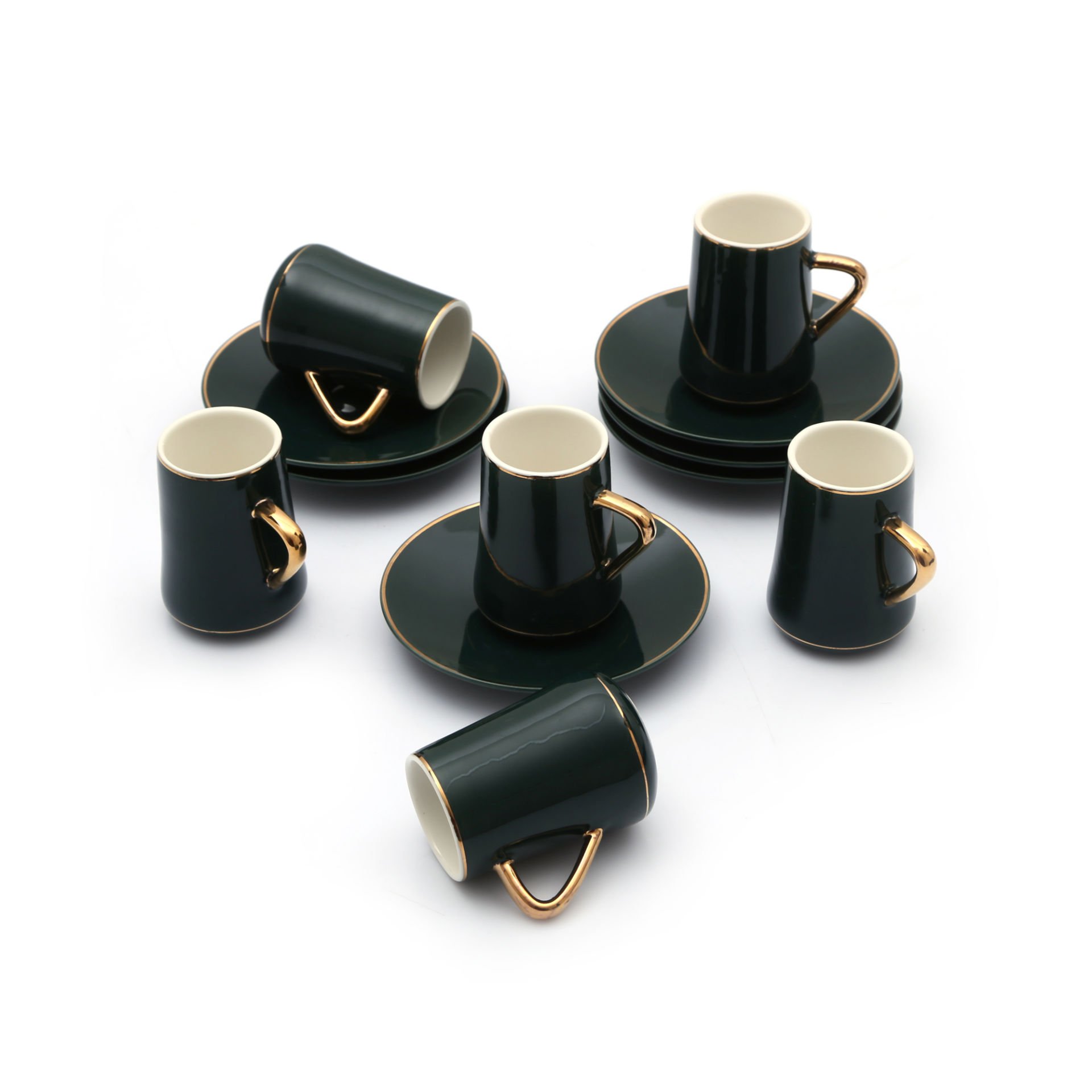 Kahve Seti 12 Parça Yeşil