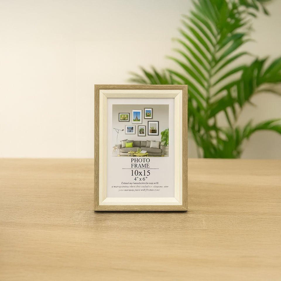 Mira Ahşap Çerçeve 10x15 cm – Sertifika, Diploma, Belge ve Fotoğraf için Dekoratif Çerçeve