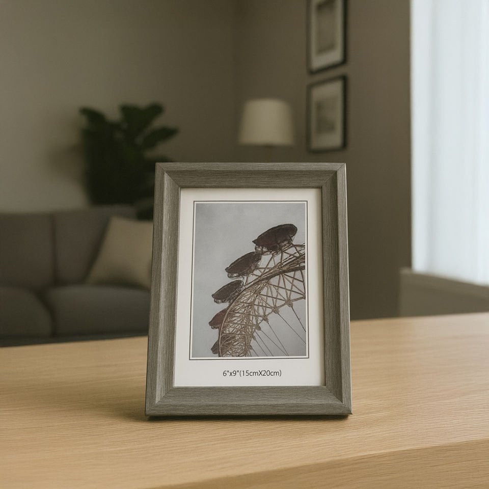 Mira Ahşap Çerçeve 15x20 cm – Sertifika, Diploma, Belge ve Fotoğraf için Dekoratif Çerçeve