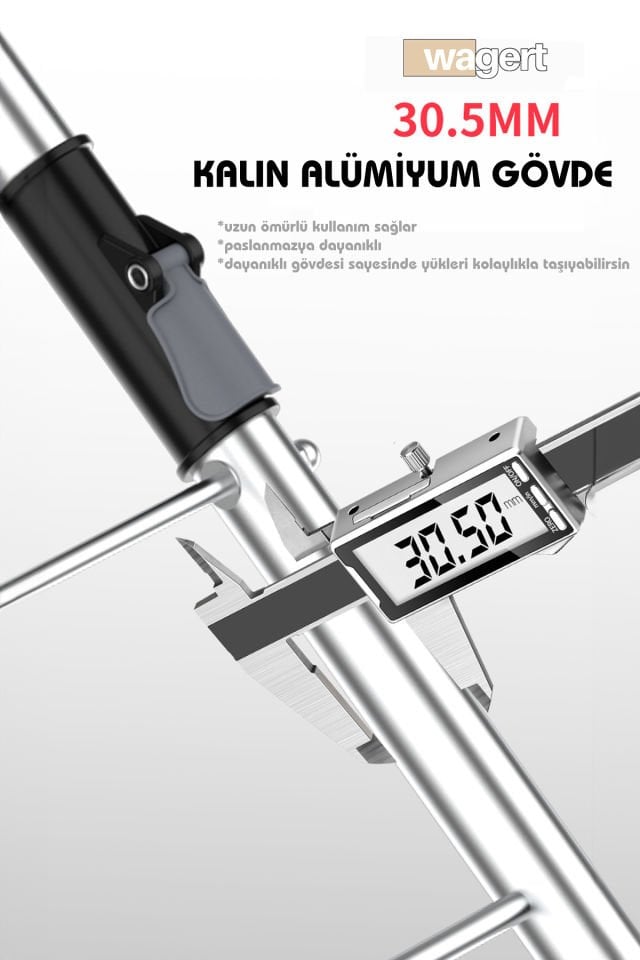 Ses Yapmaz Tekerlekli Su Geçirmez Çantalı Oturmalı Aliminyum Gövdeli Lüks Pazar Arabası Siyah