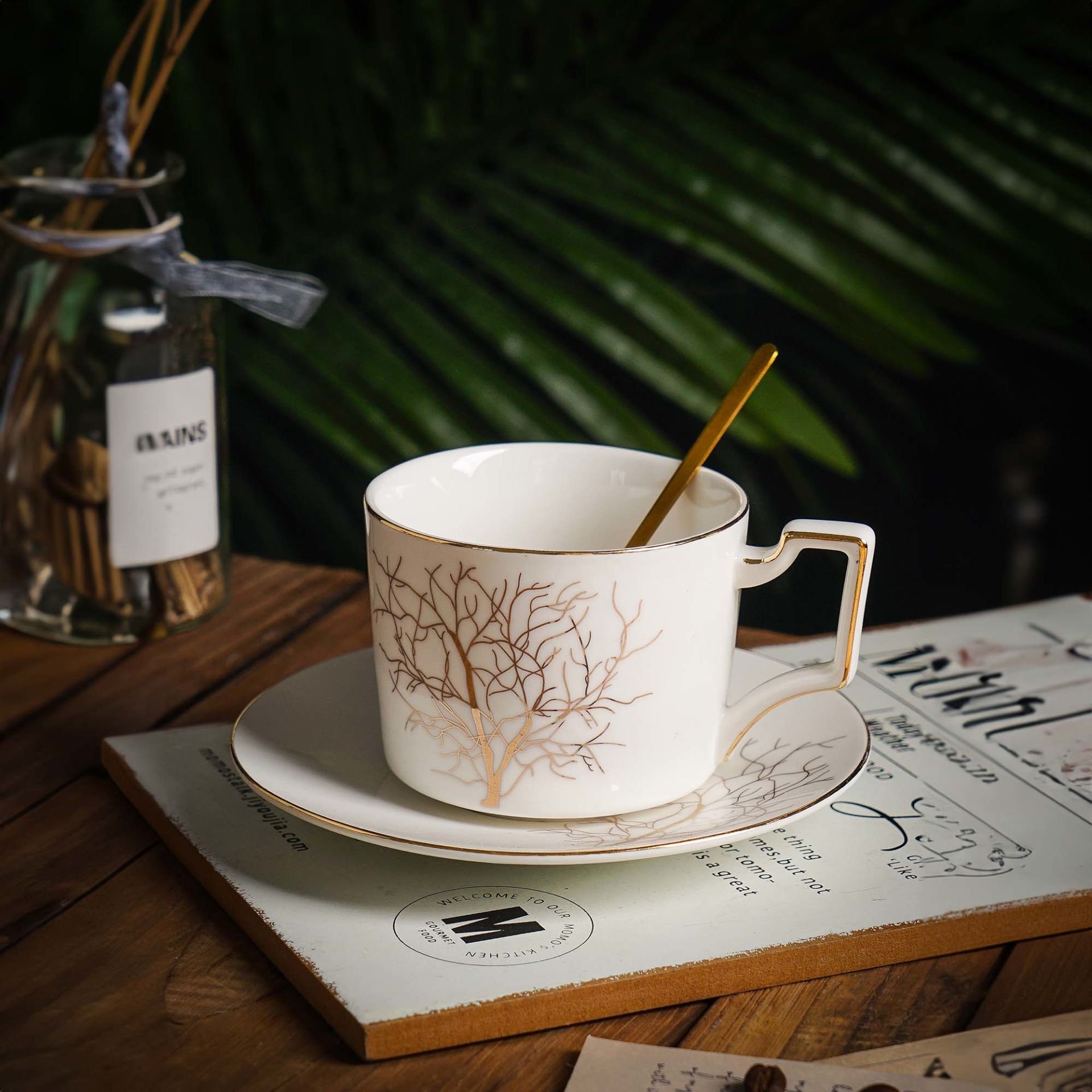 Autumn Tek Kişilik Hayat Ağacı Desenli Çay Fincan Takımı 240 Ml