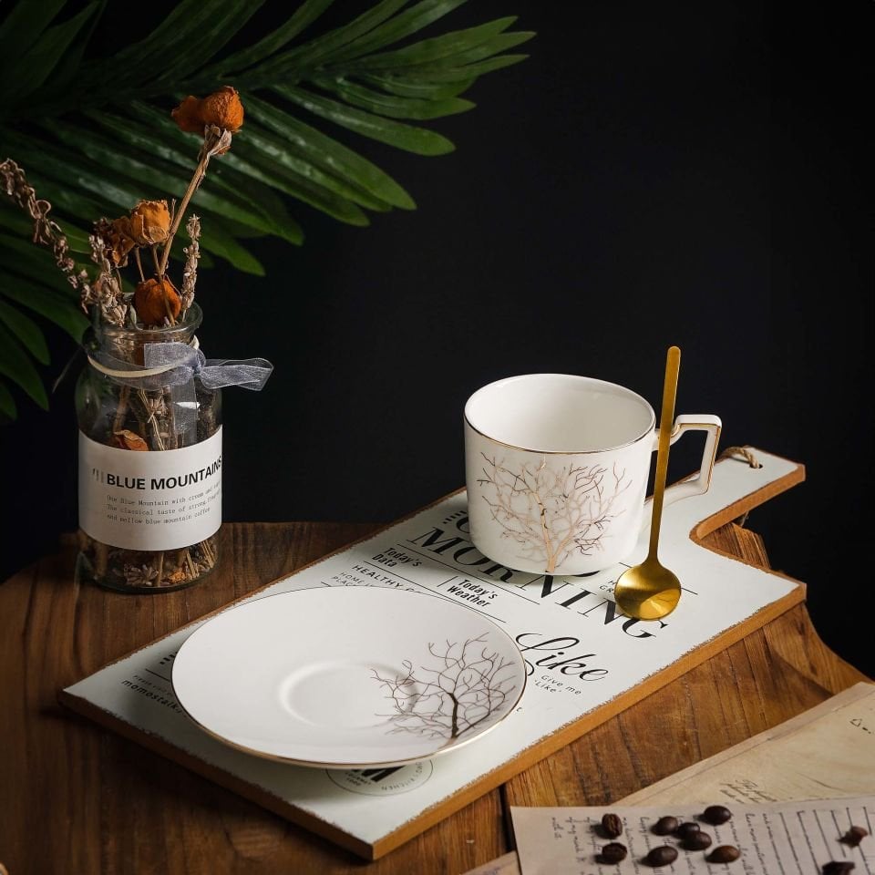 Autumn Tek Kişilik Hayat Ağacı Desenli Çay Fincan Takımı 240 Ml