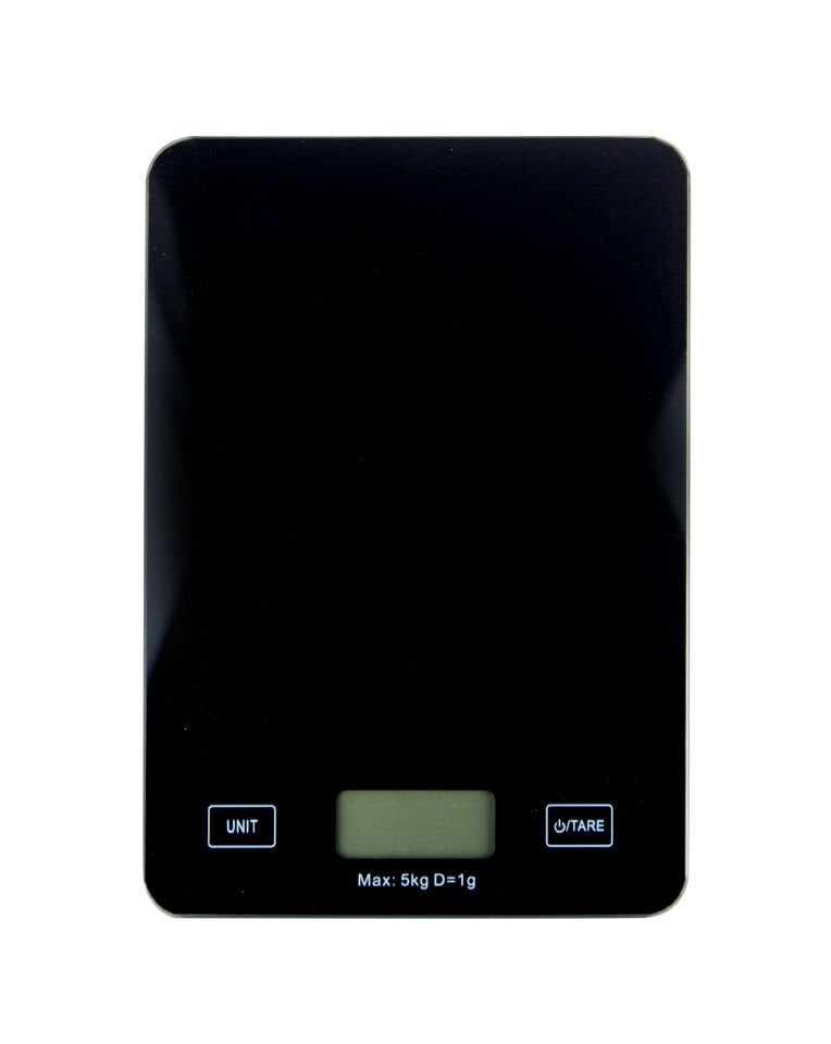 Siyah Cam Dijital Mutfak Terazisi 5 Kg 1 Gr Hassas Dokunmatik Tartı